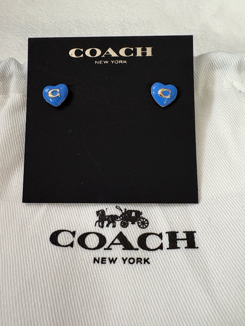 Coach Heart Earrings